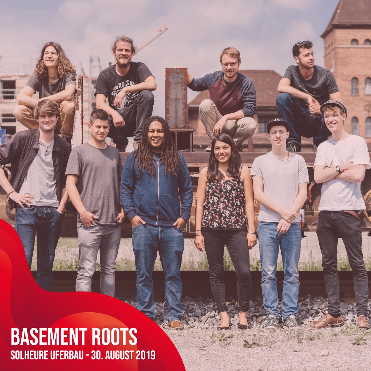 Die 10köpfige Kombo "Basement Roots" bringt einen Mix aus Roots Reggae, Ska, Rocksteady und Dub auf die Bühne.

Am Freitag, 30.08.2019 im Uferbau, <a href="/solheure/">Solheure | Bar Restaurant Lounge</a>. Yeah! 😍