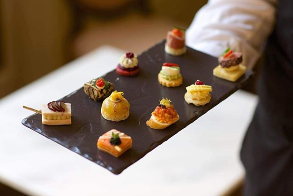 SpitsVenue's tweet image. An irresistible field of new season&apos;s canapés awaits you.