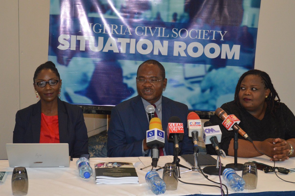 SituationRoomNg's tweet image. "Military involvement in the 2019 general elections were outside of the limits allowed by law." - @ClementNwankwo @SituationRoomNg #SR2019ElectionReport