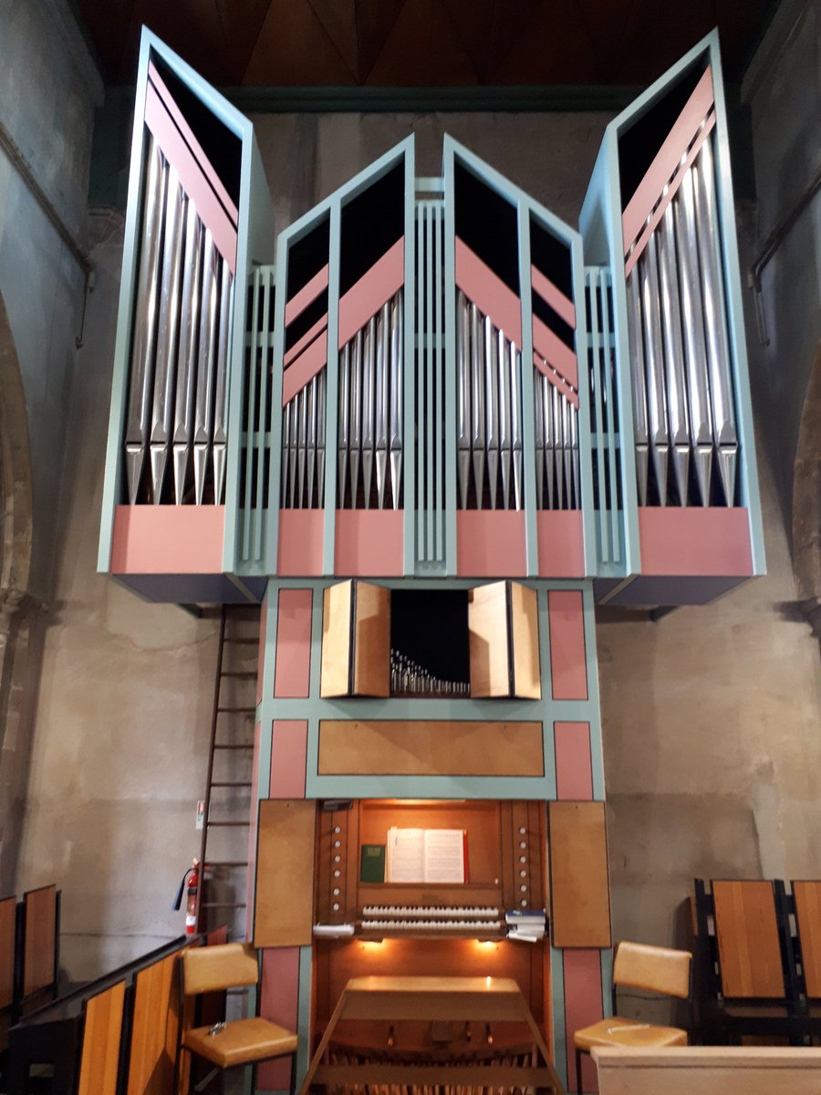 petersiepmann's tweet photo. A most enjoyable hour getting to know the delightful #Marcussen organ in St Mary's Church Clifton Village in preparation for a wedding on Saturday. Playing on mechanical action a rare treat. https://t.co/GOaPfhZP4b