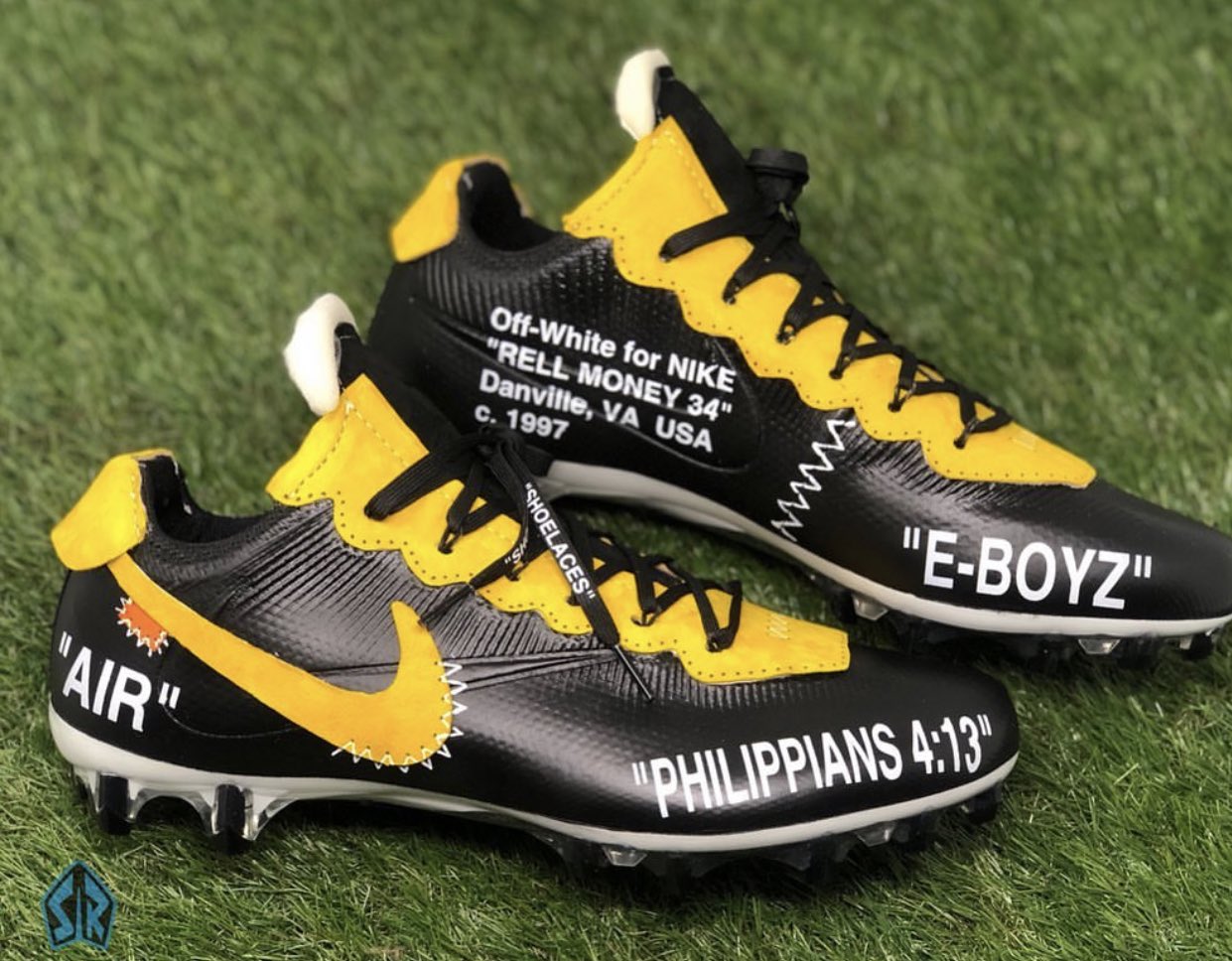 Darren Rovell в X: „Odell Beckham's Louis Vuitton Pro Bowl Cleats by  @k_obrand (H/T @FraneyESPN)  / X