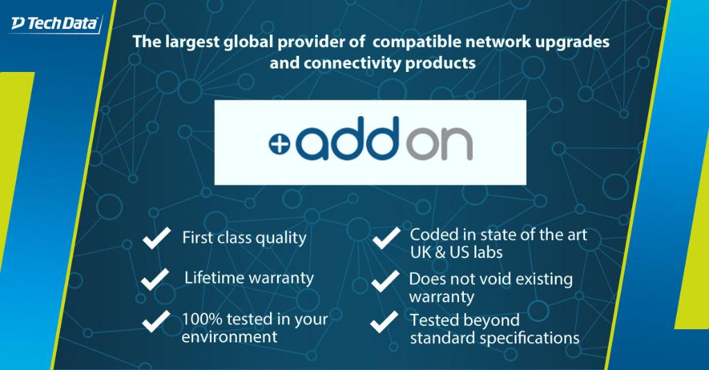 TDSYNNEX_ASUK's tweet image. Did you know that only @AddonNetworks can code multiple OEM’s on one transceiver? No other OEM does this. That’s why you should chose Addon when configuring your hardware. Find out more here ms.spr.ly/6011Tz4UP
#TechDataUK #AddonAdvantage