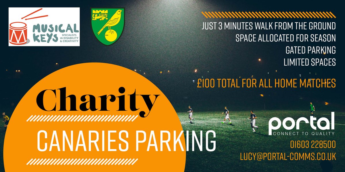 portalcomms's tweet image. We only have ONE parking space left for this season&apos;s #NCFC home games. Find out more on our website: ow.ly/hTd350vgrK5 @Musical_Keys