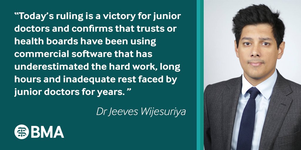 BREAKING NEWS: The Court of Appeal has today overturned a number of rulings in @BMA_JuniorDocs  <a href="/TheBMA/">The BMA</a>'s favour in the case of Hallett vs. Derby
