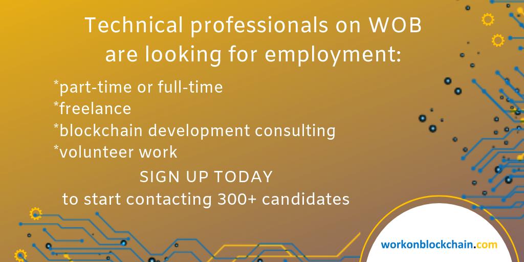 DevITJobsFR's tweet image. Sign up today and find the right candidate for your project! 
Be it freelancer, part-time, full-time or volunteer.

#workonblockchain #blockchain #hiring #recruiting