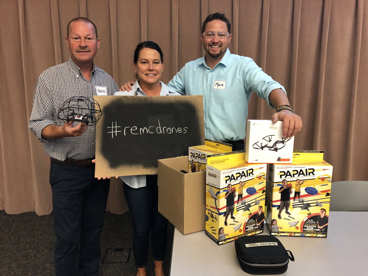 The dream team has arrived at <a href="/OaklandSchools/">Oakland Schools</a> to facilitate a day of Coding &amp; Drones! Looking forward to learning while having fun! Thanks <a href="/REMCAssociation/">REMC Association</a> for providing the funding for this new project! #remcdrones #oakedtech #cmakers