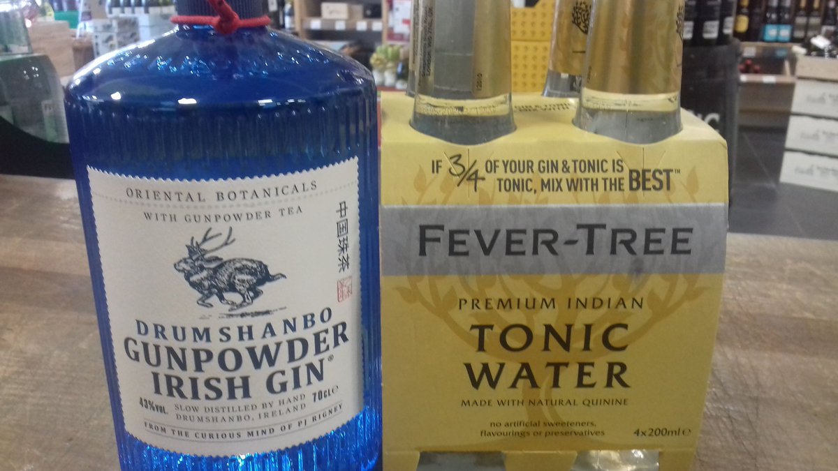 FintanMccormick's tweet photo. It's the final week of our #GinSale here's just a few of amazing deals😊#HendricksGin reduced from €44 to €35!
#Drumshanbo reduced €49 to €39.95 with a free 4pack of #FeverTree tonic!
#Tanquery reduced from €32 to €19.95!!
#Glendalough #Gins reduced from €38 to €29.95! https://t.co/hDFyxQL8ql