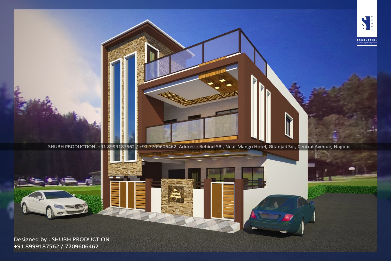 Elevation Of Home Address تويتر \ Shubh Production On Twitter: "3D Elevation Designing Project - Mr.  Shrivastav, Jabalpur. Do You Need A Architectural Services? Call Now  7709646062, 8087788748 #Elevation #Design #3D #Interior #Homedecor  #Architecture #Home #Decor #