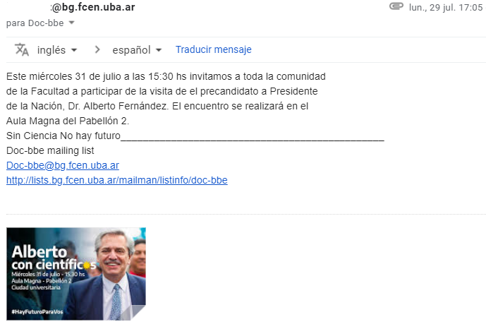 spitta1969's tweet photo. Qué bueno que desde una lista institucional de una universidad con supuesta autonomía me digan por quién votar. Tráiganme la solicitada de Cambiemos de vuelta, q la voy a volver a firmar. https://t.co/CruYOd0OKC