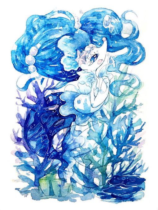 「青髪 サンゴ」のTwitter画像/イラスト(人気順)