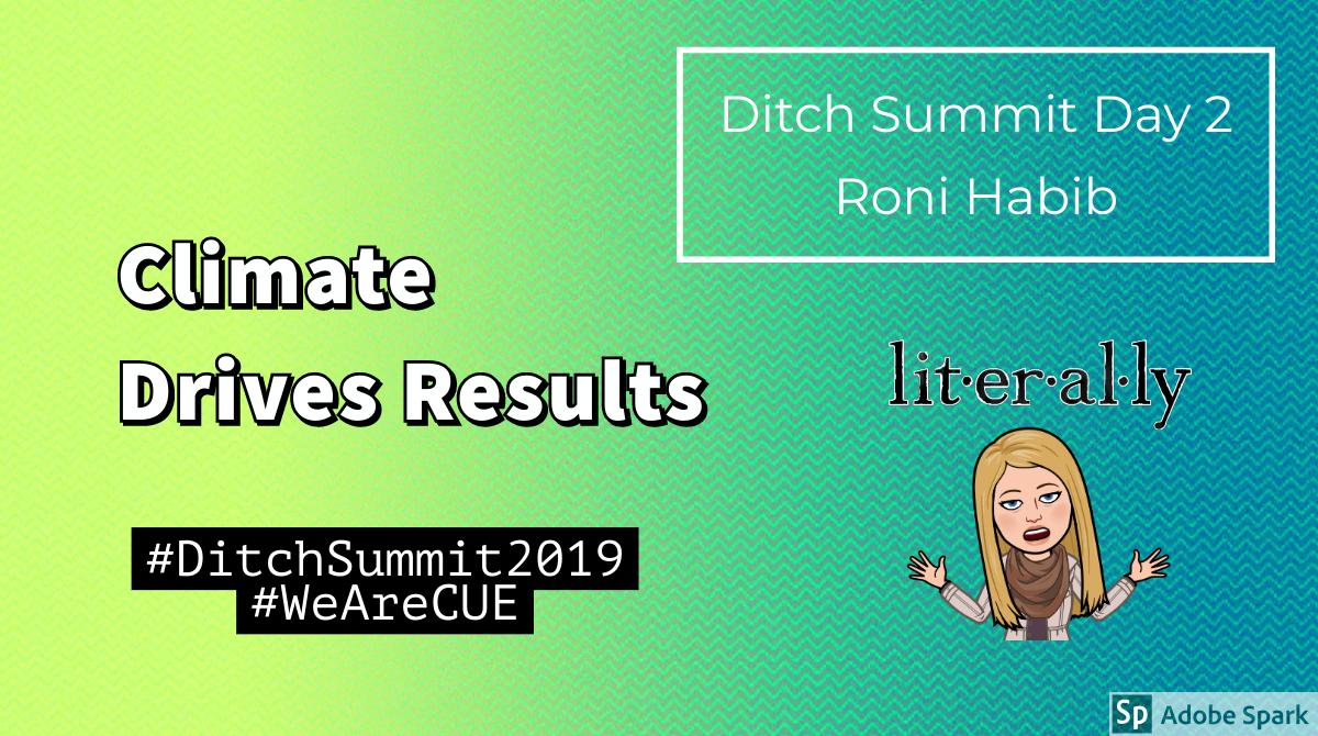 Great Day 2. I can´t wait to learn more about Positive Psychology and playing these games with my kids <a href="/Roni_Habib/">Roni Habib</a> <a href="/jmattmiller/">Matt Miller 🗑️</a> Mindfulness is so important, and I love how you focused on supporting leadership! #ditchsummit #WeAreCUE