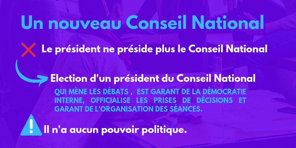 la_fidl's tweet photo. 3) Réformer le Conseil National : 

Première mesure . Le président ne monopolise ni la parole, ni les votes ou le débat. Nous donnerons naissance à une nouvelle assemblée interne. https://t.co/Q40Li4KLqt