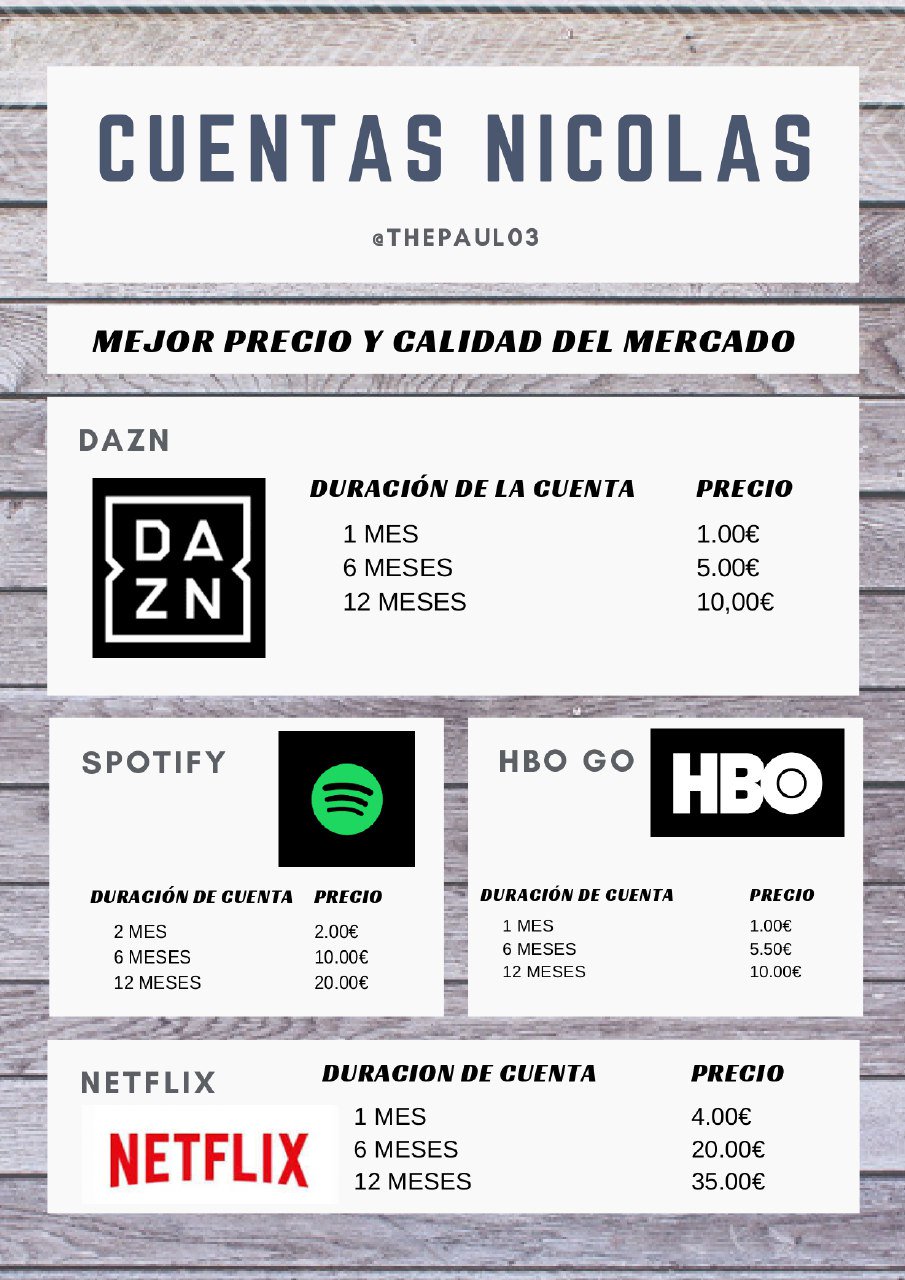 Cuentas dazn gratis telegram