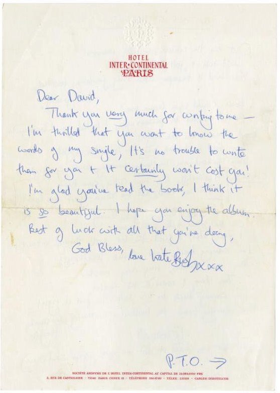 Happy birthday Kate Bush! 