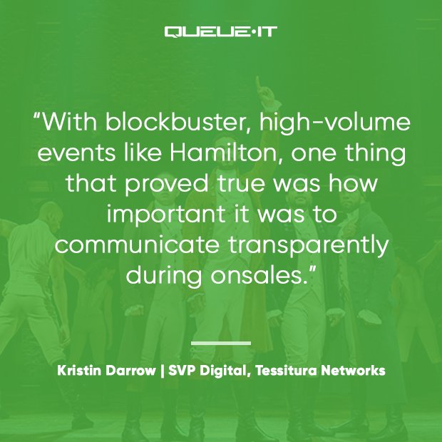 queueit's tweet image. Come by our #queueit booth at #TLCC19 to share your #ticketing industry backstage insights. We will be happy to share the interesting ones with our community on social media. You can also share yours by tagging #TLCCinsights and we will re-share. Here is @krdwerd's top tip: