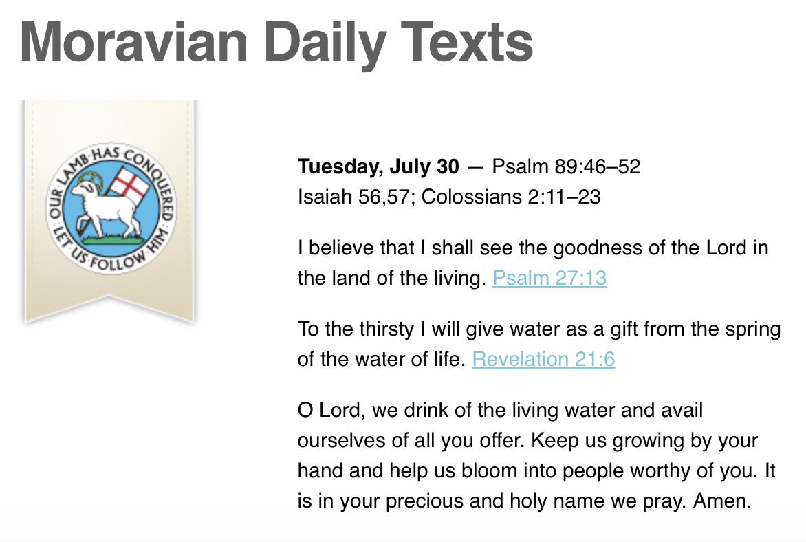 #theology #ELCA #Moraviandailytexts #inspiration #dielosungen #Church