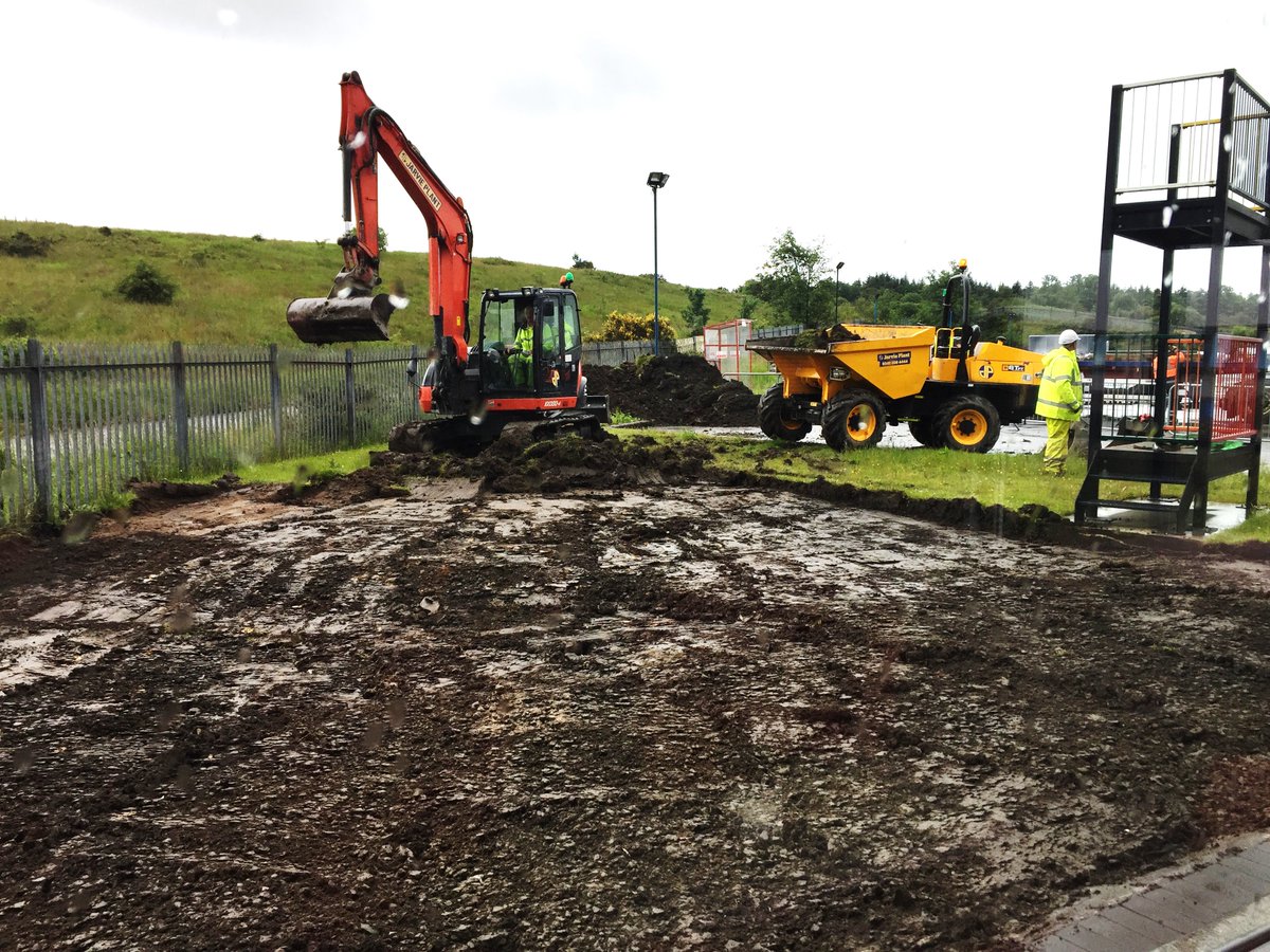 Concrete poured and finished this morning. Just waiting till it's sufficiently cured before we can open another loading bay. #galvanize #steel