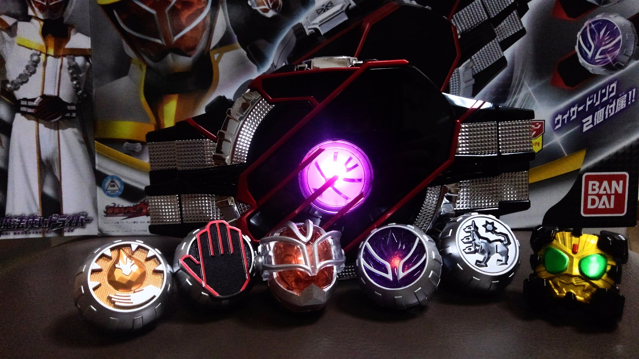 日本限定モデル 仮面ライダーウィザード 白い魔法使いドライバー ウィザードリングセット 特撮 Aixvision Fr