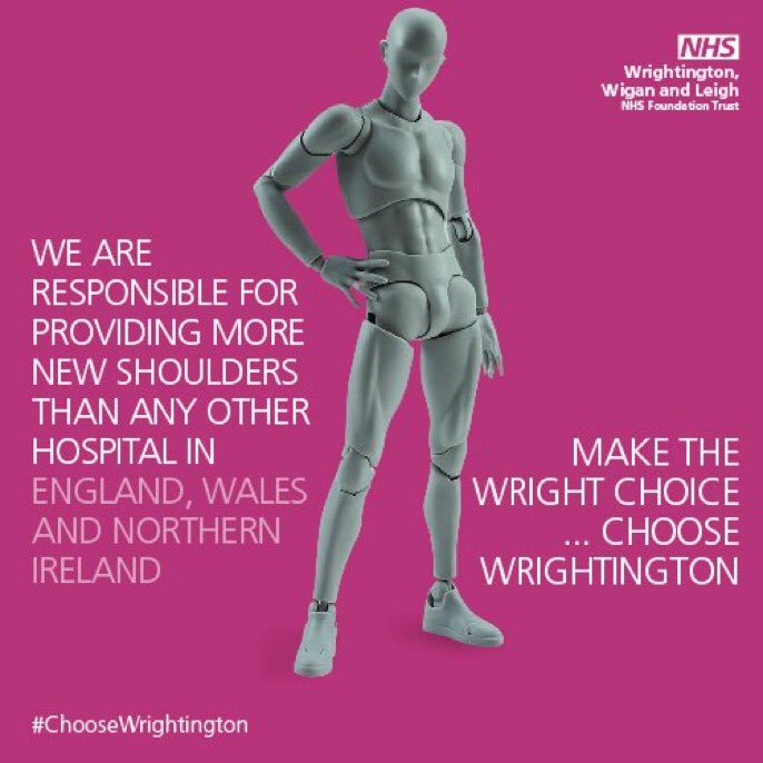 Are you considering #shoulderreplacement surgery? Our team of highly skilled & experienced #shouldersurgeons look after more patients than any other hospital - you're in safe👐with us! #ChooseWrightington #CentreofExcellence #orthopaedics