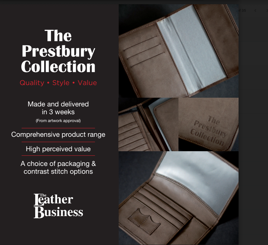 TheLeatherBusi1's tweet photo. The Prestbury Collection is one of our most popular Leather collections, with almost 20 different products to choose from.  Find out more on our website:  https://t.co/9Kw5lzeQAb #PromotionalGifts https://t.co/cf6Lam1IuB