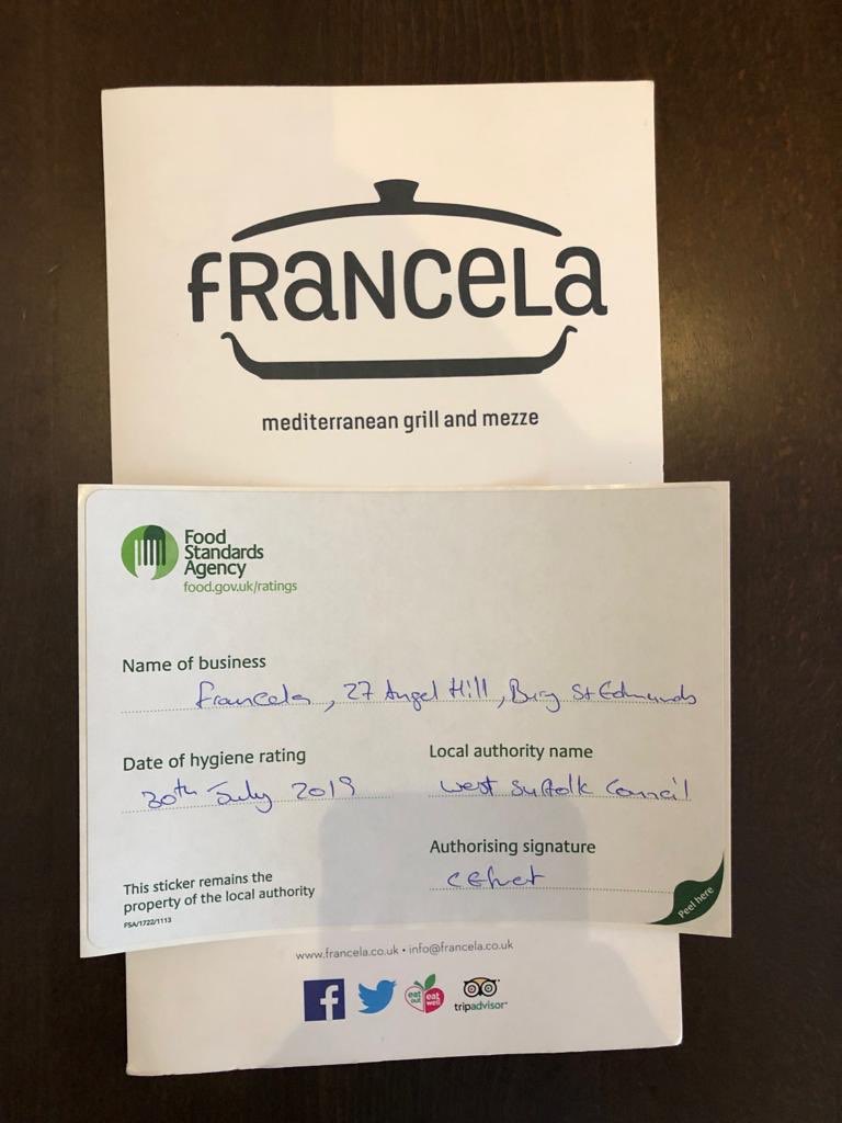 We are proud of getting a 5 Stars Food hygiene rating today!