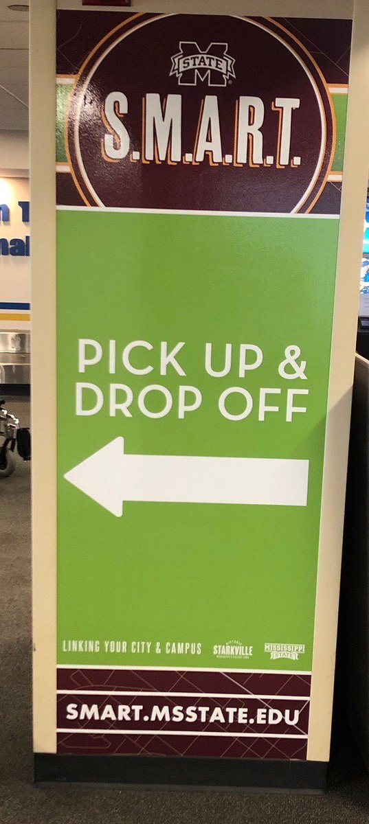 Needing a ride from Starkville to the Golden Triangle Regional Airport  <a href="/gtrairport/">GTR Airport</a> or from GTRA to Starkville? Let us take you the SMART way and absolutely free! Give us a call at 662-325-5204 for more information!