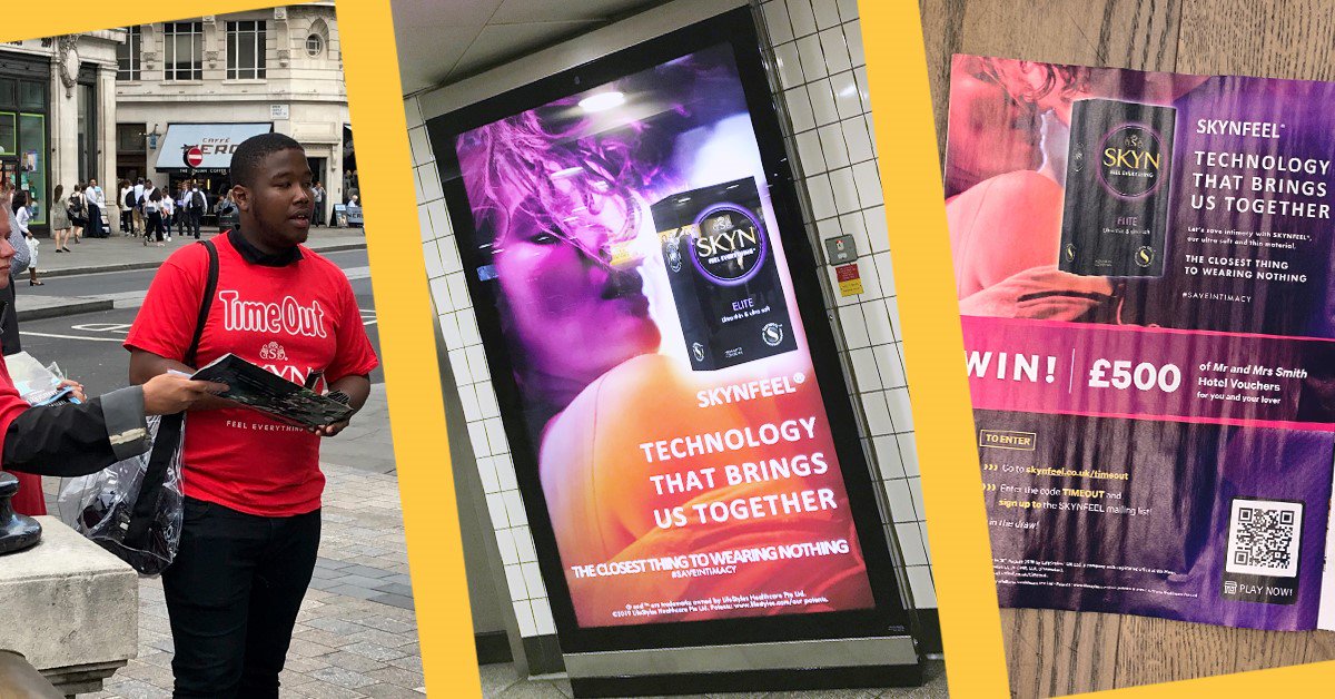 YouAgency's tweet photo. Our client @SKYNCondoms is spreading the love with their #saveintimacy campaign. We launched this morning in @TimeOutLondon as well as @global and @JCDecaux OOH placements. #feeleverything #skyn https://t.co/jLzsXAjeR4