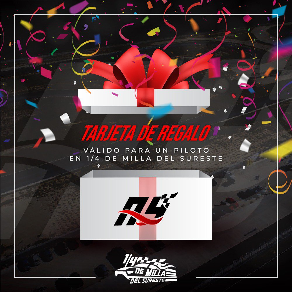 Recuerda que puedes hacer muy feliz a alguien, regalándole un vale para participar en #LosArrancones 1/4 de Milla en el <a href="/AutodromoYuc/">Autódromo Yucatán</a> #EmersonFittipaldi! 😍👏🏻🏁
