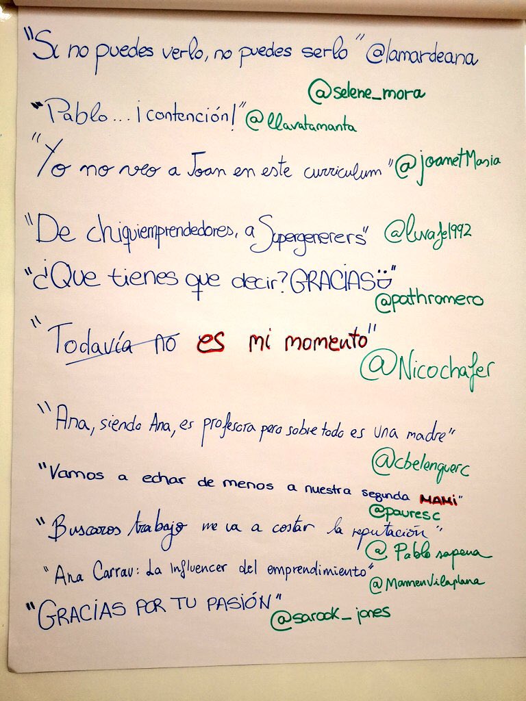 Nico_ChG's tweet photo. Nos despedimos hoy de la tutora (@lamardeana) del curso de #MarketingDigital. Gracias por tu valor añadido que nunca es obligado pero sí necesario para la docencia. Lo mejor que dejas es lo que piensan de ti tus alumnos. @eoi @spaingeneration https://t.co/pufFpcZqDY