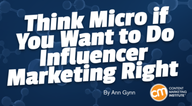 No big budget, no problem! Think Micro if You Want to Do Influencer Marketing Right #InfluencerMarketing contentmarketinginstitute.com/2019/06/think-…