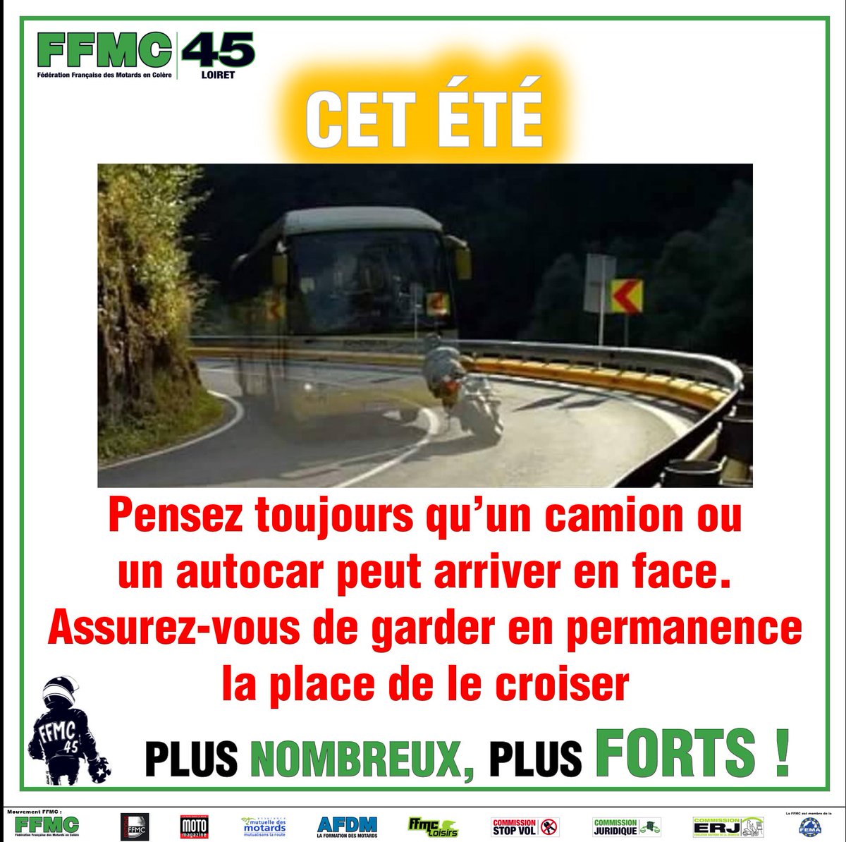 A nos motards qui prennent la route pour les vacances restez vigilant dans les courbes. Regardez au loin et anticipez avant de vous engager à l'intérieur du virage. 
Sans visibilité, je reste tranquille !!! #onpenseavous #mutuelledesmotards #motomag #FFMC #moto  #vacances