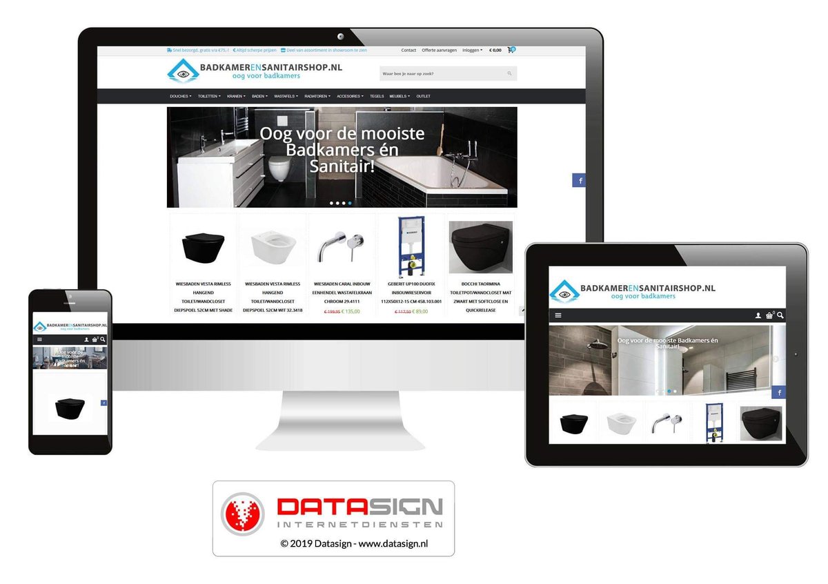 datasign's tweet photo. β
π²π₯π±π» Met plezier weer een nieuwe webshop opgeleverd, deze keer voor Badkamer & Sanitair Shop. Je vindt deze op: https://t.co/3diOuQt1ml
.
#voordelige #webshop #mobielgeschikt #goedkopewebshop #haarlem #amsterdam #websitebouwer #SEOspecialist #seoshop #wordpressspecialist https://t.co/HPYnBD2pzp