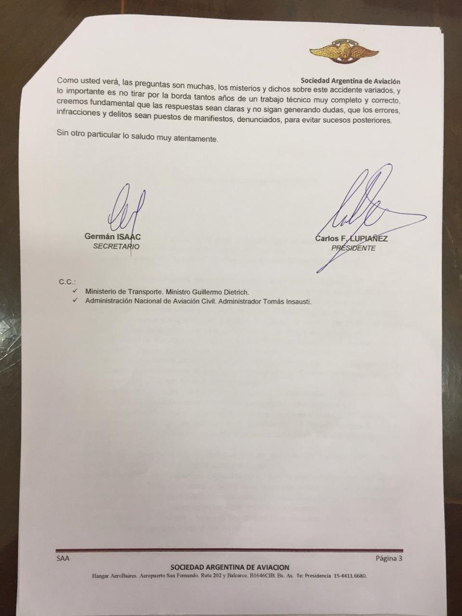 Sociedad Argentina de Aviación tweet media