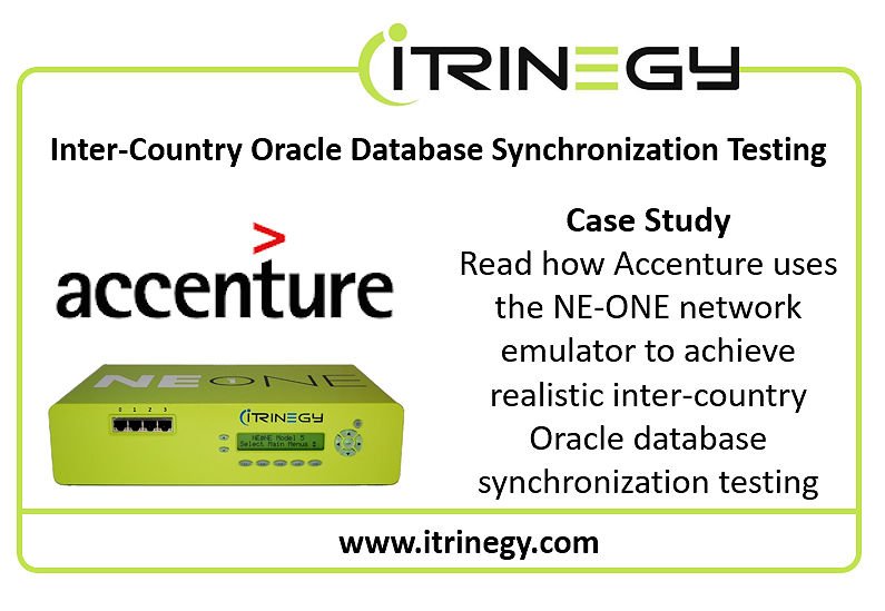 iTrinegy's tweet image. CASE STUDY: Inter-Country Oracle Database Synchronization Testing
Read how Accenture uses the NE-ONE network emulator to achieve realistic inter-country Oracle database synchronization testing
ed.gr/bqu9d #oracle #databasetesting #SoftwareTesting