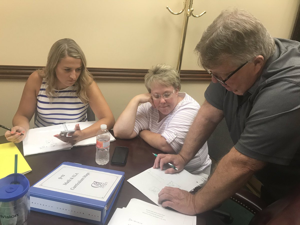 annelaskey's tweet photo. Another day in the BCS central office working on a geometry puzzle from solvemymaths.
@BerkCoSchoolsWV @mathteachmom #math4lifewv https://t.co/WqTmy8pfrh
