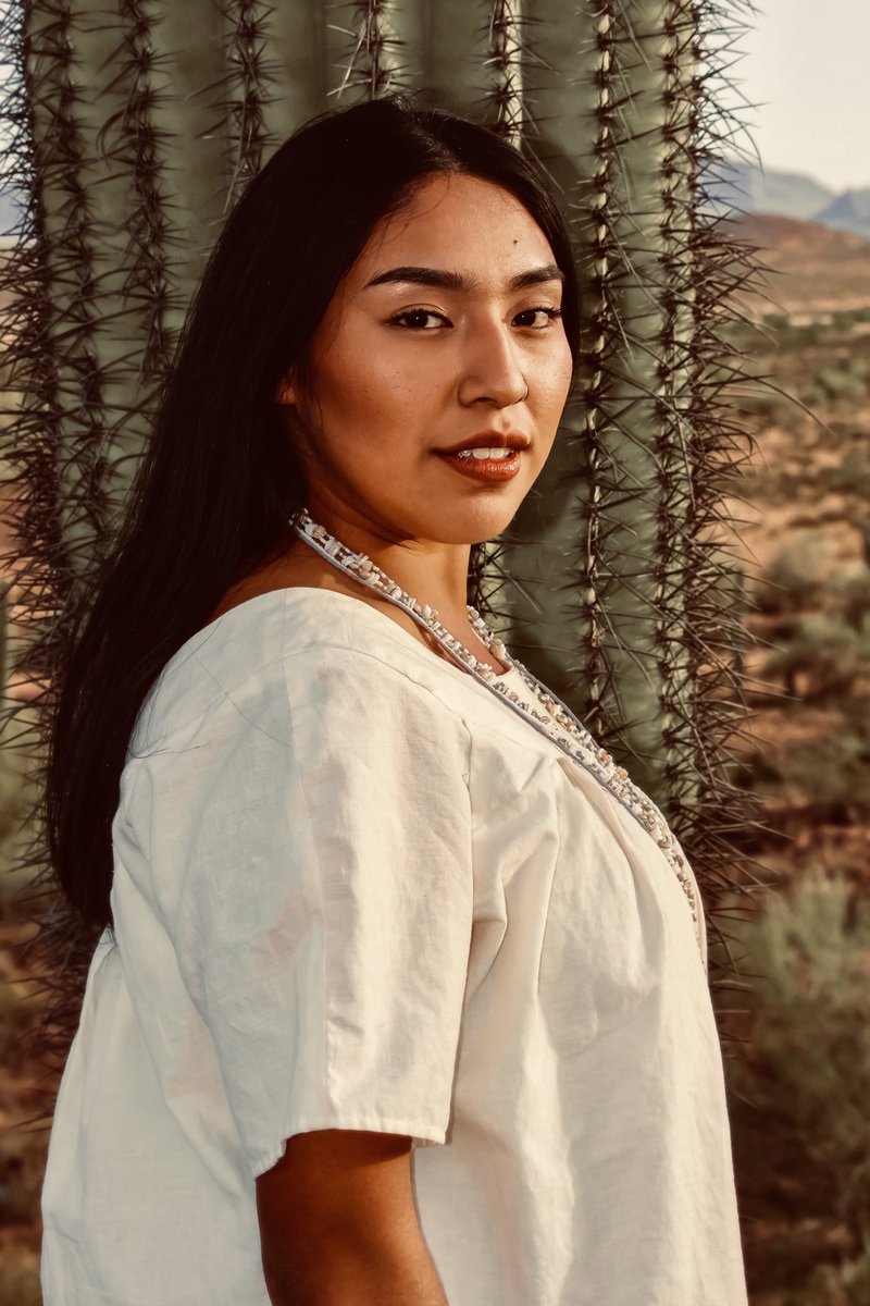 Climb mountains not so the world can see you, but so you can see the world. 🌄⛰ #quivarivisuals #sonorandesert #tohonooodhamnation #tohonooodham #arizona #saguarocactus #traditional #desertphotography #portraitphotography #native #sunset