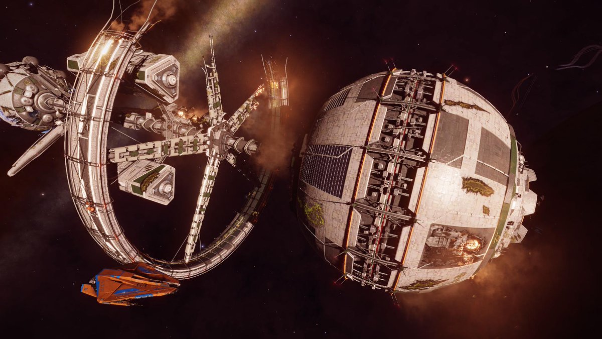 CmdrGregor's tweet photo. After a short paternity leave in Sol, I return where the #Apollo11AnniversaryExpedition started, only to find new space stations, and a Thargoid invasion. Time to equip the Krait for rescue operations while I wait for the bug squasher to ship out here! #EliteDangerous https://t.co/VrUjMkceCf