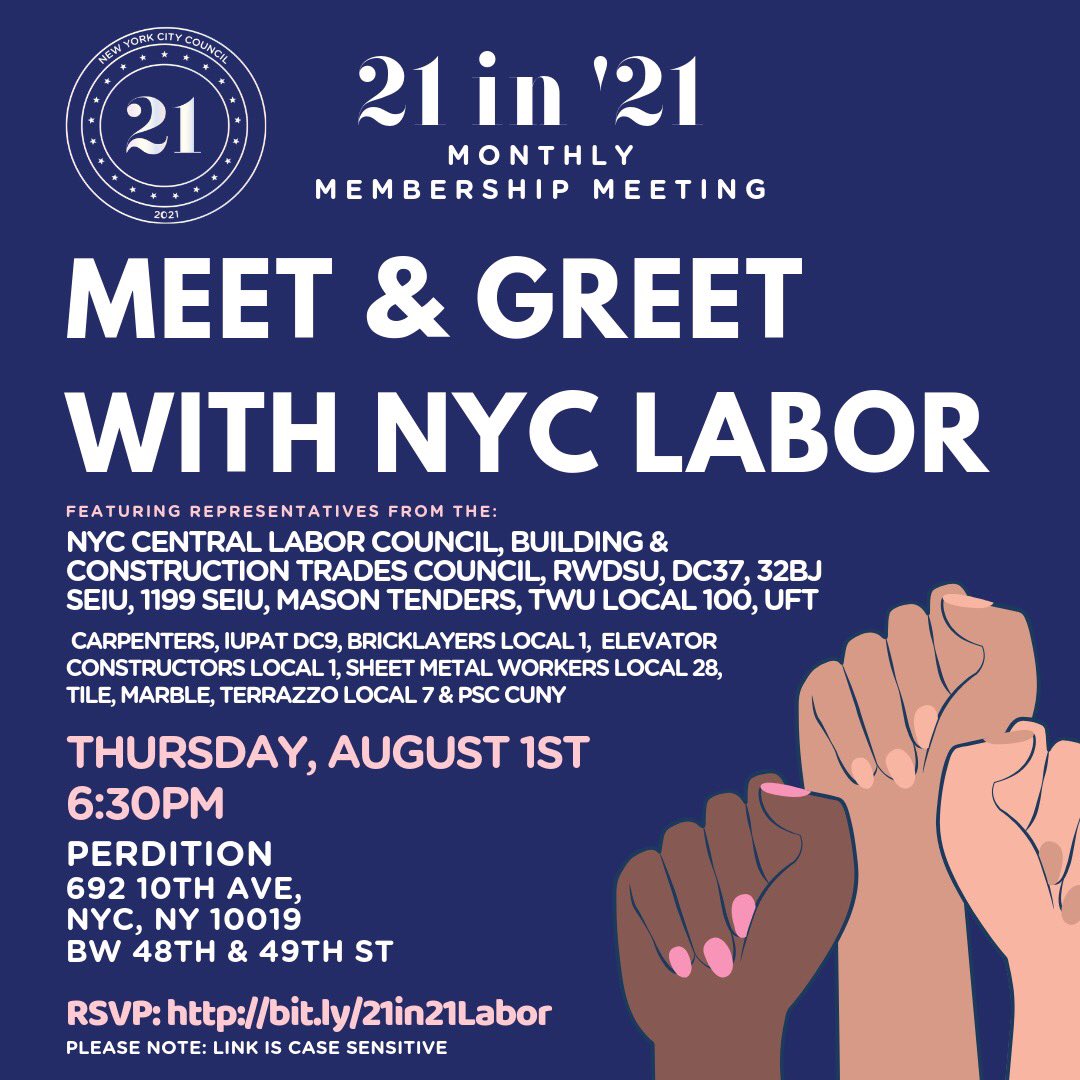 MikeMcGuire79's tweet image. A great chance to meet some of the female candidates running for City Council in 2021 (and lord knows we could use a LOT more women in the Council!) Come out and say hi! ⁦@21in21NYC⁩
