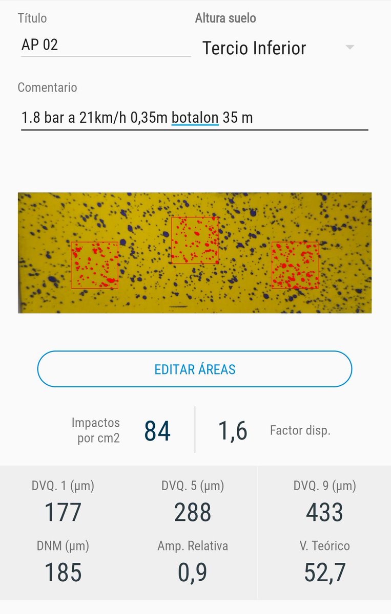EmilioMoris's tweet image. El tarjeteo, la única herramienta para saber cómo estamos trabajando. Buscamos lograr los impactos mínimos necesarios de acuerdo a c/ situación en particular (Ctura. rastrojo, objetivo, cond. amb., modo acción de los p.a., etc.) #AgroSmart #CalidadDeAplicación