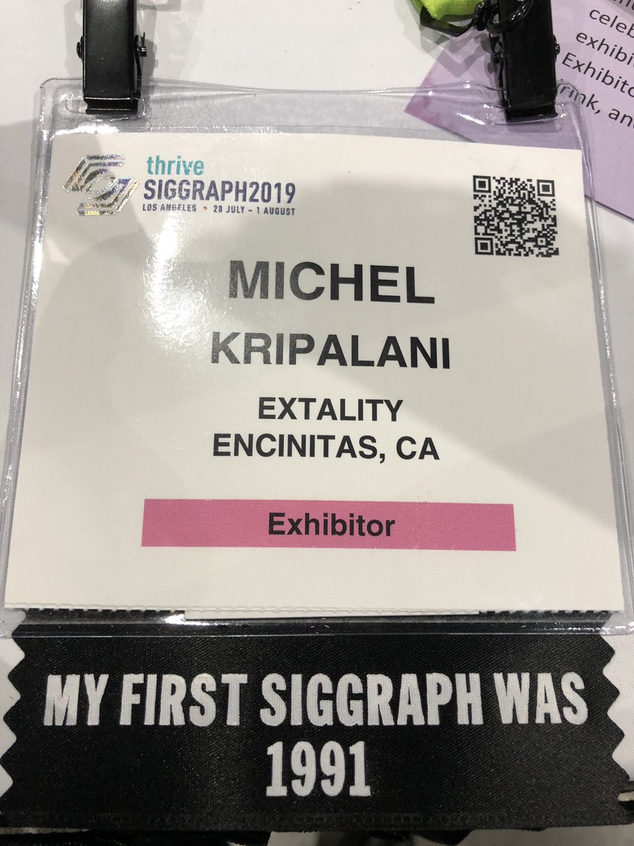 Does this ribbon make me a veteran, seasoned or just old? <a href="/siggraph/">ACM SIGGRAPH</a> <a href="/extality/">EXTALITY</a>