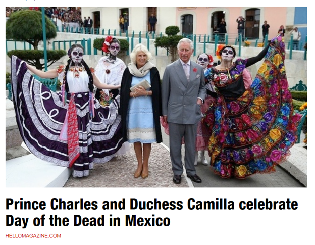 43/ So when Prince Charles arrived in Mexico City, exactly on the Day of the Dead, the press said it was to "mark" the holiday. It was also to give the "nod" for the opening scene in Spectre. This was a few days before those emails were flying around re: "the Mexico deal"...