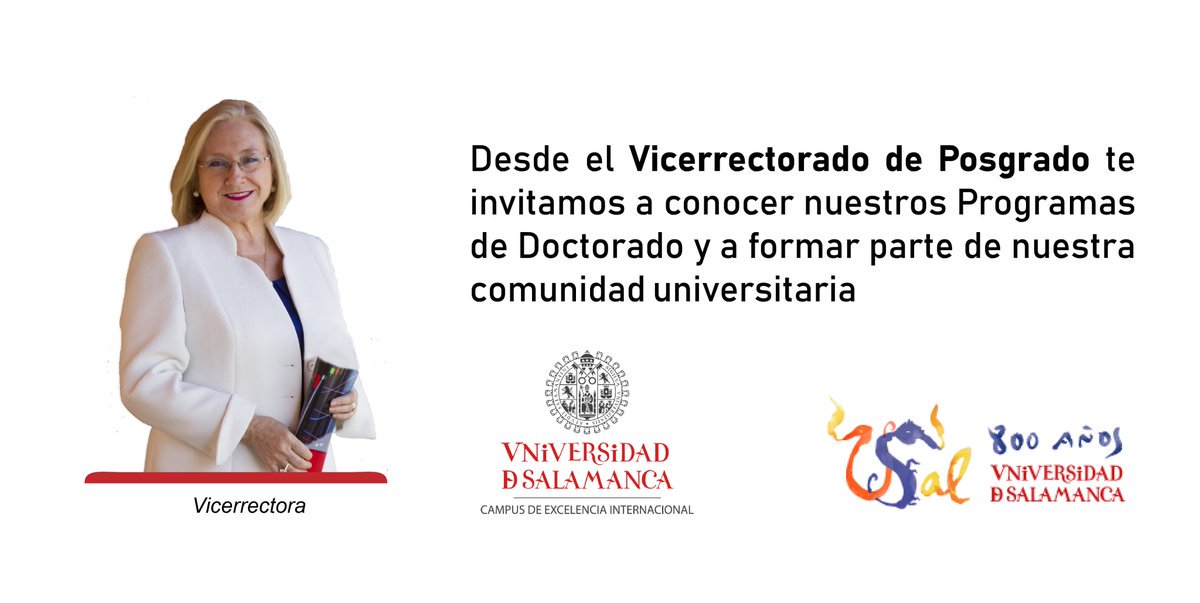 La Universidad de Salamanca (España), Campus de Excelencia Internacional, ofrece 40 Programas de Doctorado (PhD) para Iberoamérica. posgrados.usal.es/publidoctorado