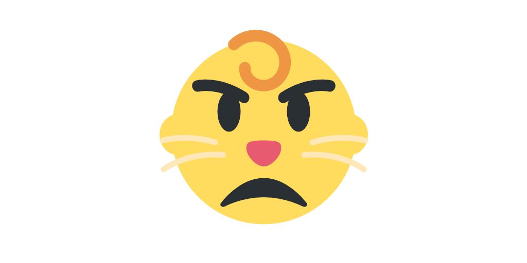 Emojipedia on X: Old grumpy cat is upset at new grumpy cat 😾   / X