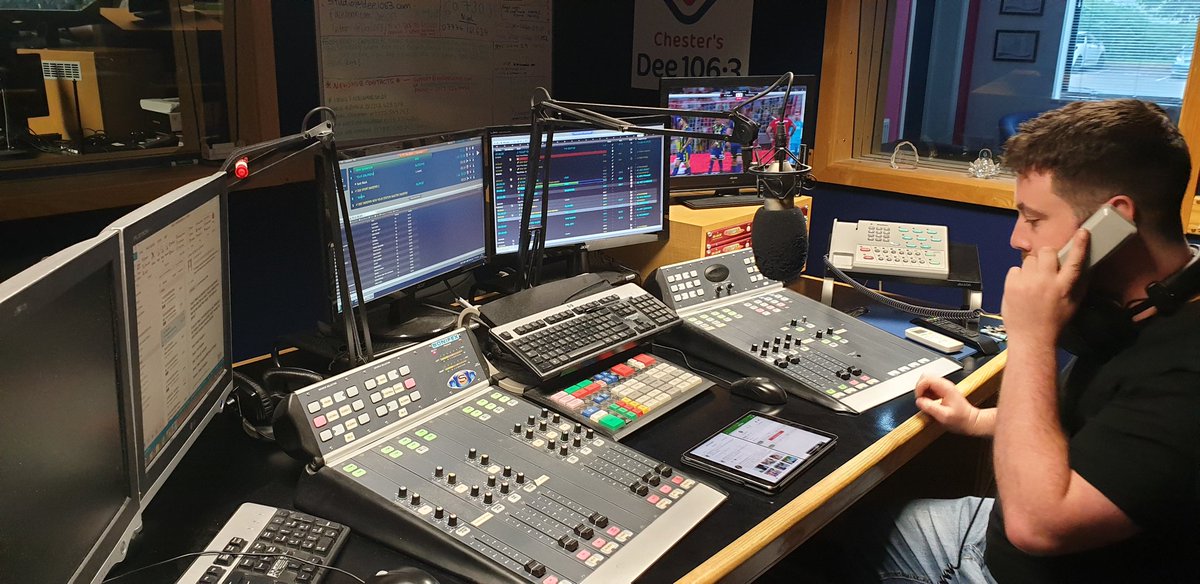 mattpy80's tweet photo. Fab to meet up with former student Rob tonight to check out the radio studio design of his work in prep for @qphschester's own studio getting installed this summer. An awesome facility for our current and future students @qphstransition, broadcasting in school from Oct! 📻🎙🎶👍 https://t.co/gv2jmdZ6US