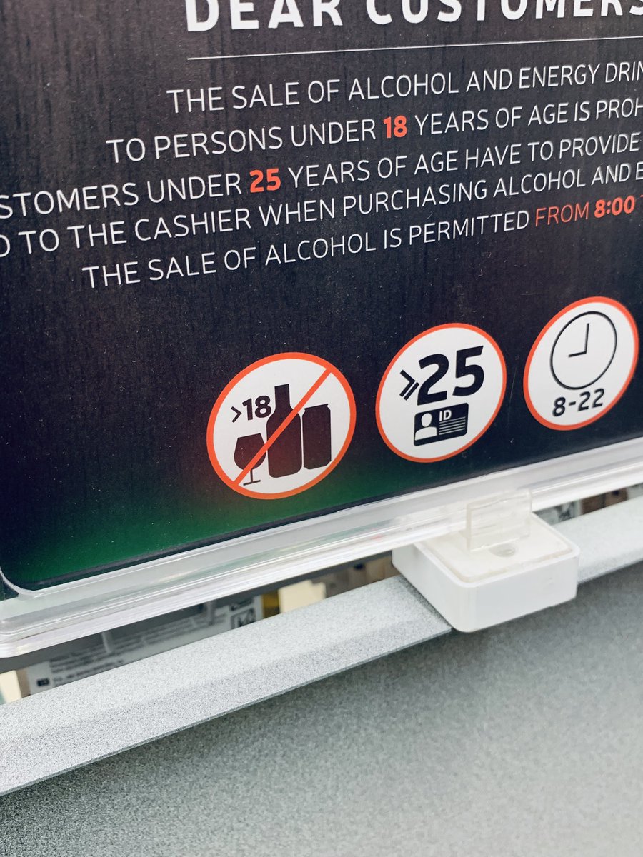 Izrādās @MansRimi nepārdod alkoholiskos dzērienus personām virs 18 gadu vecuma, un no 25 gadu vecuma obligāti jārāda ID. 🤦‍♂️

“Bērni, mācieties matemātiku” / Autors zināms.