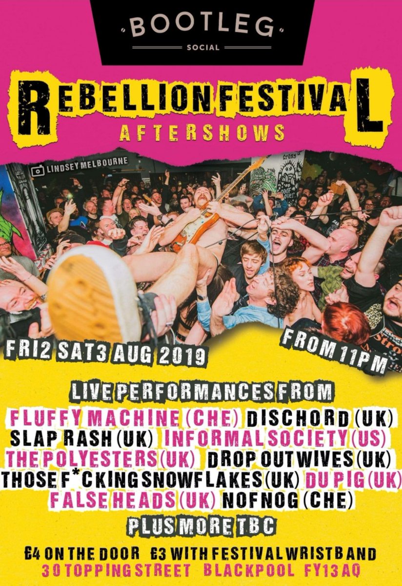 mauserbean's tweet photo. Leaving the house this friday for a gig at Bootleg for their punky Rebellion festival Fringe Events.
Come and say hi... it's also my birthday, so bring cake.
@bootlegbars #RebellionFestival #Punk #SoPunk #SoVeryVeryPunk https://t.co/3T4VthhDkG