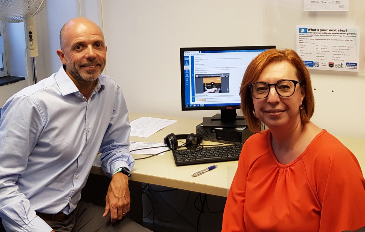 jimb5555's tweet photo. Delighted to have Veronika from #sloanesquarehotel as a new student with us @PitmanCroydon. The FIRST on our brand new learning system #mypitman. https://t.co/wfXldmG4i3