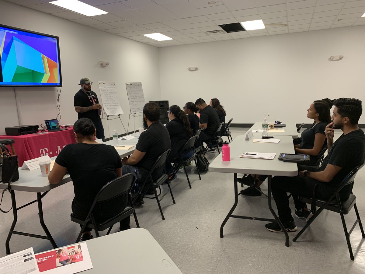 Thank you <a href="/JoshSTMO/">Josh TMO</a> for coming in and dropping some accessories knowledge on my trainees! Keep rockin’ the top accessories spot in BQLI!!! 🔥🔥🔥 #GEOTraining #NERules #BeMagenta #BQLIBiggerBetter2019 <a href="/eallen007/">Ed Allen</a> <a href="/lpetrone9/">Larry Petrone</a>