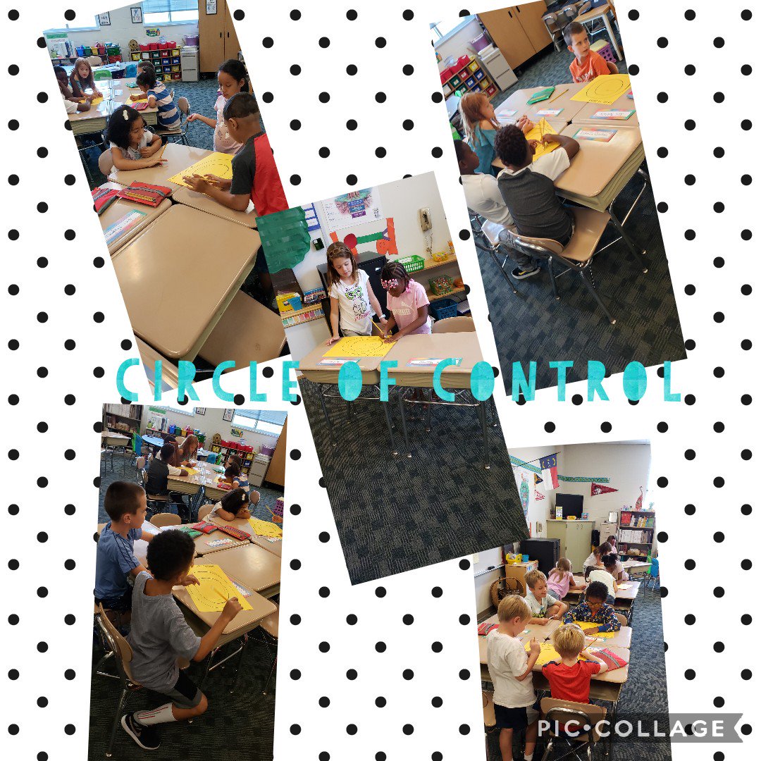 Pugh1421's tweet photo. Students working on what is in their circle of control.  #Leaderinme https://t.co/wKV2jXMDuJ