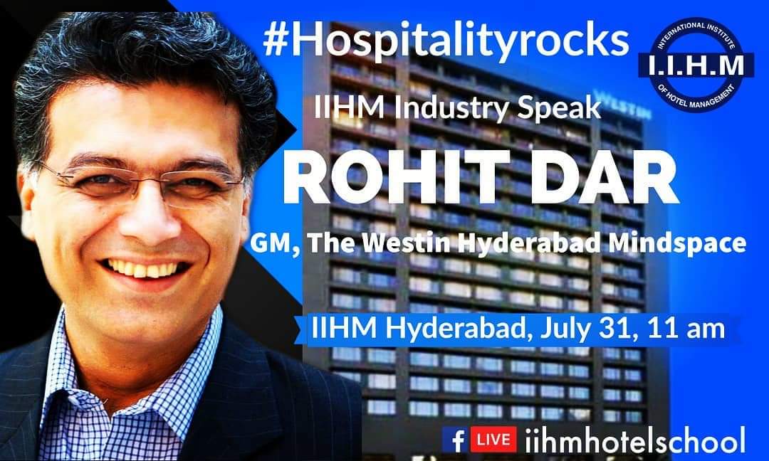 IIHM Industry Speak Session by Mr Rohit Dar, GM The Westin Hyderabad Mindspace. #iihmindustryspeak #iihmbest3years #hospitalityrocks @JImmanue @IIHMHyderabad @IIHMHOTELSCHOOL